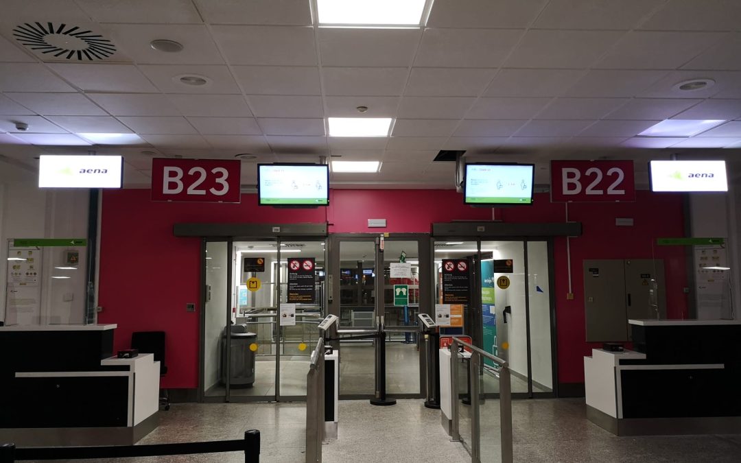 Señaletica digital led Aeropuerto de Málaga