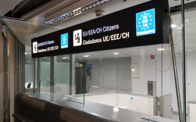 Pantallas informativas led en Aeropuerto de Málaga