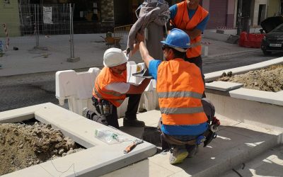 Instalación de alumbrado público en La Chana (Granada)